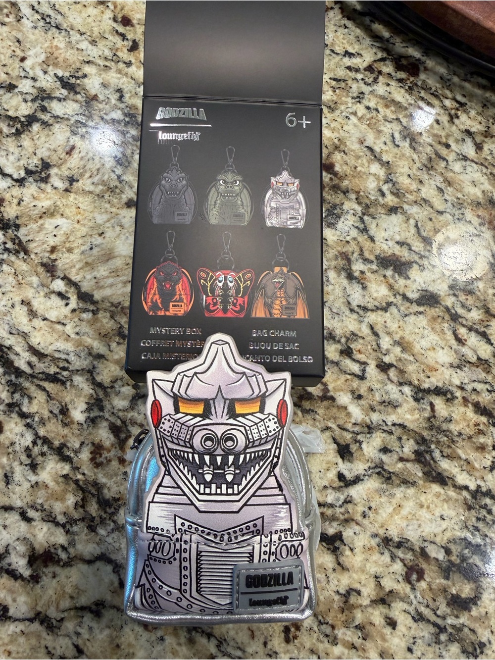 Loungefly Godzilla Mechagodzilla Metallic Bag Charm
